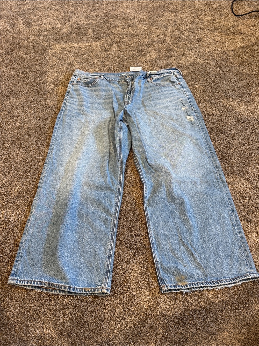 American Eagle Stovepipe Strigid Jeans-Medium Indigo